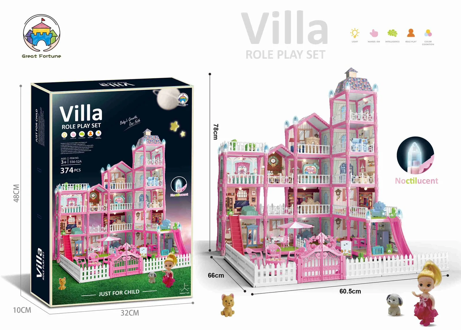 Shtëpi Lodrash Villa Role Play Set – 374 Pjesë
